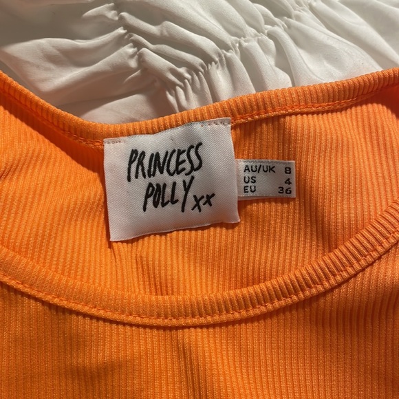 Princess Polly Samara Top Orange US4 - Picture 5 of 5